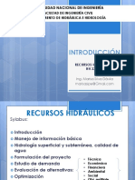 Introduccion Recursos Hidraulicos