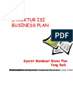 Struktur Isi Business Plan