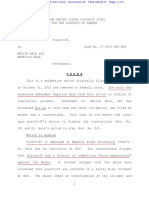 Order On Debra Rittgers Motion To Dismiss and Dr. Melvin Hale Motion To Stay - June 2, 2017 (Highlighted)