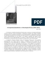 A Esquerda Dissidente e A Revolução Russa 1900-1923