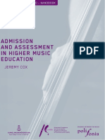Admissions and Assessment in Higher Music Education 2010