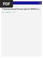 If Land Purchased 15 Years Ago for 40500 is Now Worth 346000 It is Still Carried