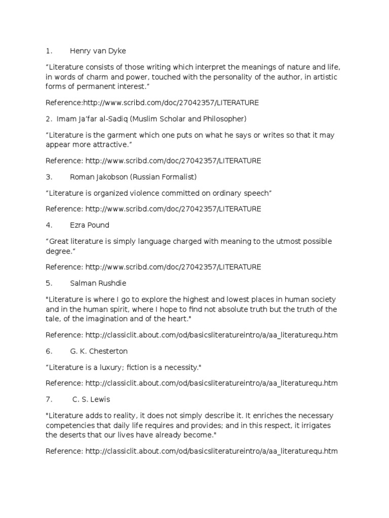 Literature review example image