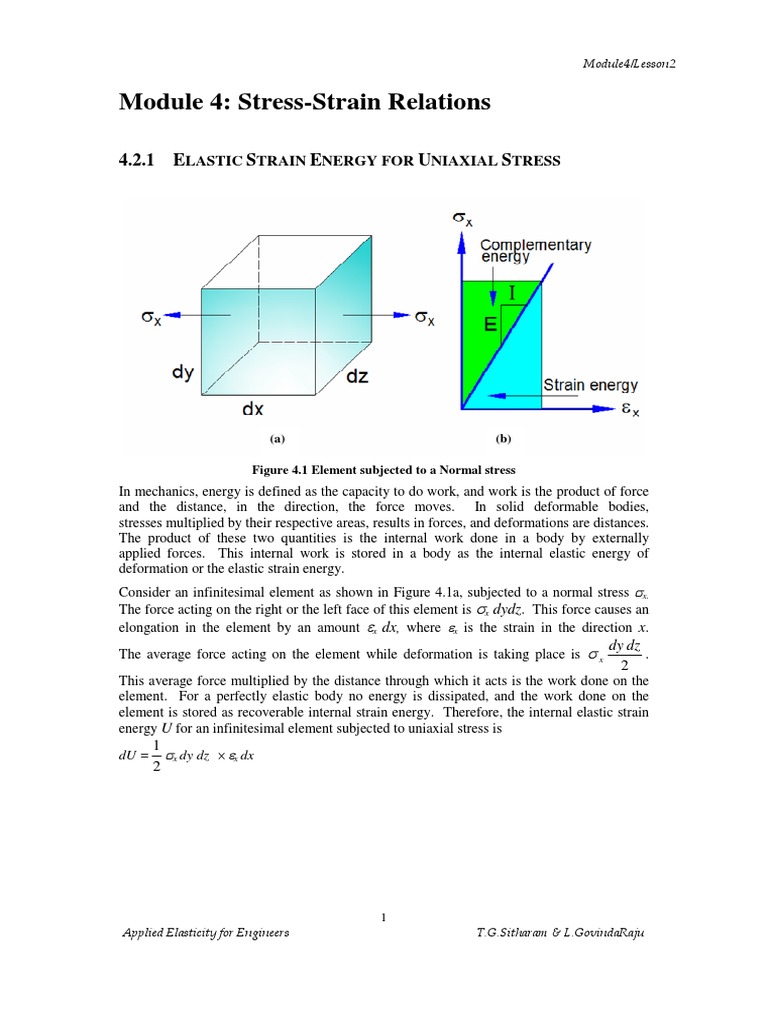 Lecture 8 Deformation (Mechanics) Elasticity (Physics)