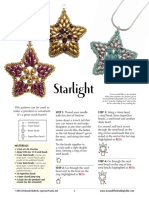 Starlight: This Pattern Can Be Used To Make A Pendant or Ornament. It's A Great Stash-Buster!