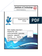 Mapúa Institute of Technology: Experiment No. 1 Title