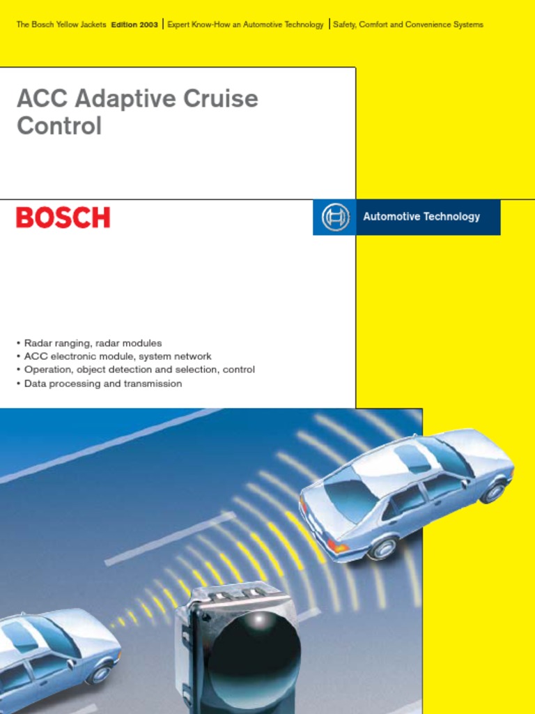 ACC Adaptive Cruise Control - 2003 PDF | PDF | Radar | Fuel Injection