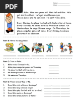 Sophie's Daily Routine Explained | PDF | Language Arts & Discipline