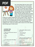 Sophie's Daily Routine Explained | PDF | Language Arts & Discipline