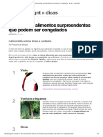 Conheça 10 Alimentos Surpreendentes Que Podem Ser Congelados - Dicas - Casa GNT