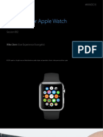 802 Designing for Apple Watch