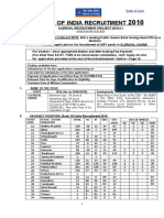 Bank of India Recruitment 2010 of Clerks