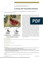 Unusual Access To Airway With Transorbital Intubation