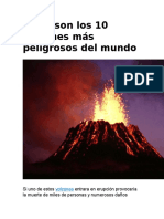 Estos Son Los 10 Volcanes Más Peligrosos Del Mundo Camila 6