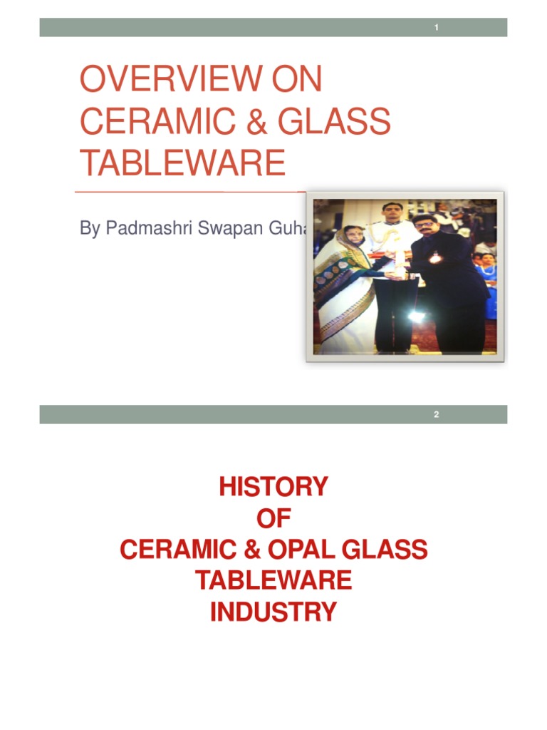Overview of India's Tableware Industry | PDF | Porcelain | Pottery
