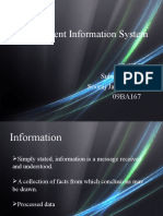 Management Information System: Unit 5 Submitted by Sooraj Janardanan 09BA167
