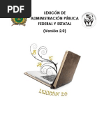 Lexicón de Administración Pública Federal y Estatal 2.0...