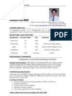 Naeem Hafeez CV For NT