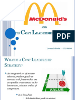 McDonald's Cost Leadership Strategy