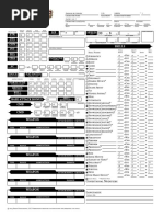 Character Sheet Pathfinder