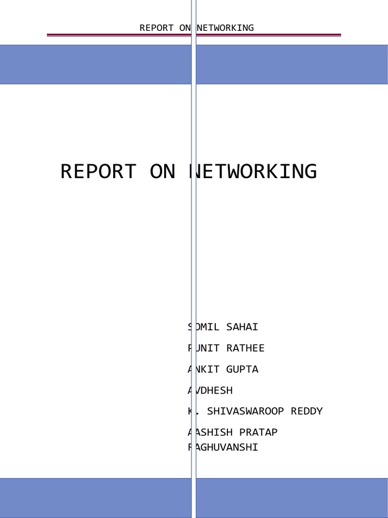 Report on Networking