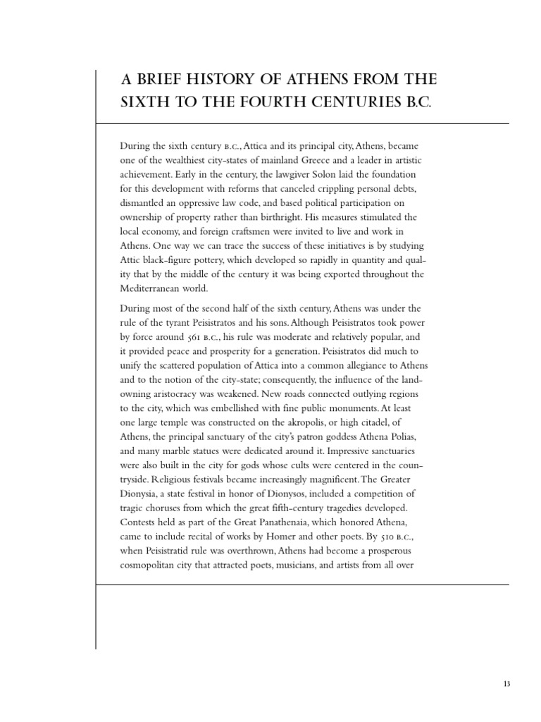 Athens: Rise and Fall in the 5th Century BC | PDF | Athens | Ancient Greece