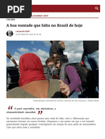 A Boa Vontade Que Falta No Brasil de Hoje _ Coluna _ Brasil de Fato