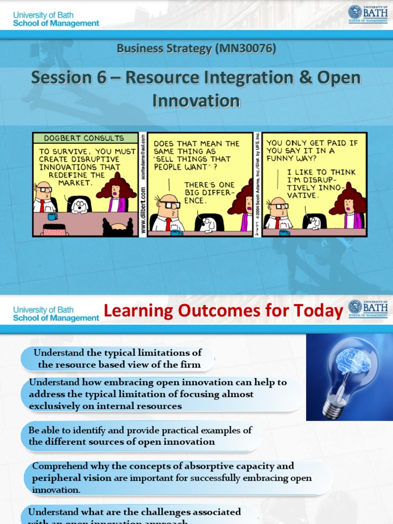 MN30076 Lecture 6 Resource Integration 2017 COMPLETE | PDF | Innovation ...