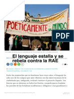 El Lenguaje Estalla y Se Rebela Contra La RAE PDF