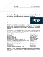 NCH 1171 2 of 2001 Hormigón Testigos de Hormigón Endurecido Parte II Evaluación de Resistencia Mecánica