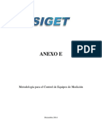 Metodología para el Control de Equipos de Medición