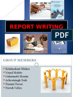 Final Report Writing