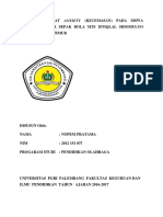 Analisis Tingkat Anxiety Nopem Pratama S.PD