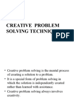 Creative Problem Solving Techniques