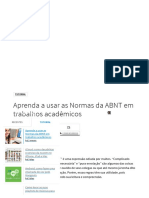 Aprenda A Usar As Normas Da ABNT em Trabalhos Acadêmicos - Tecmundo