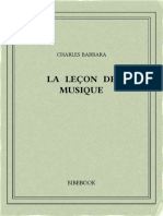 Barbara Charles - La Lecon de Musique PDF