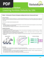 Analytics in Action - How Marketelligent Helped a Lender Lower Its Default Rates