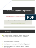 Applied Linguistics 2 Program 1sem2017
