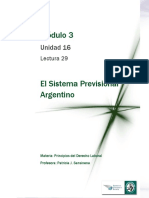Lectura 29 - Sistema Previsional Argentino