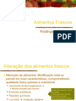 Conservação de alimentos frescos por meio de tratamentos térmicos