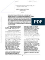 Cautilli & Hantula (2002) - Interlocking Patterns of Conditional Probability