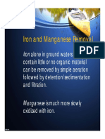 Iron & Manganese Removal from Groundwater by Aeration & Filtration