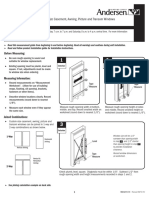 Measurement Guide Tear Pad 400 Series Casement Window 9024315