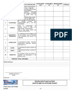 Indicador de Evaluacion Software Power Point