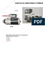 Motor de Arranque de Camión Renault Premium