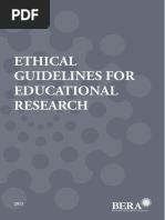 BERA Ethical Guidelines for Research 2018 | PDF | Informed Consent ...