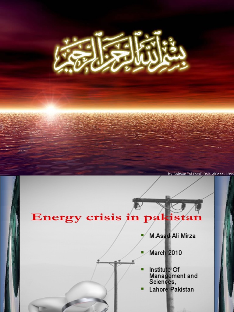 Energy Crisis of Pakistan | Reservoir | Renewable Energy