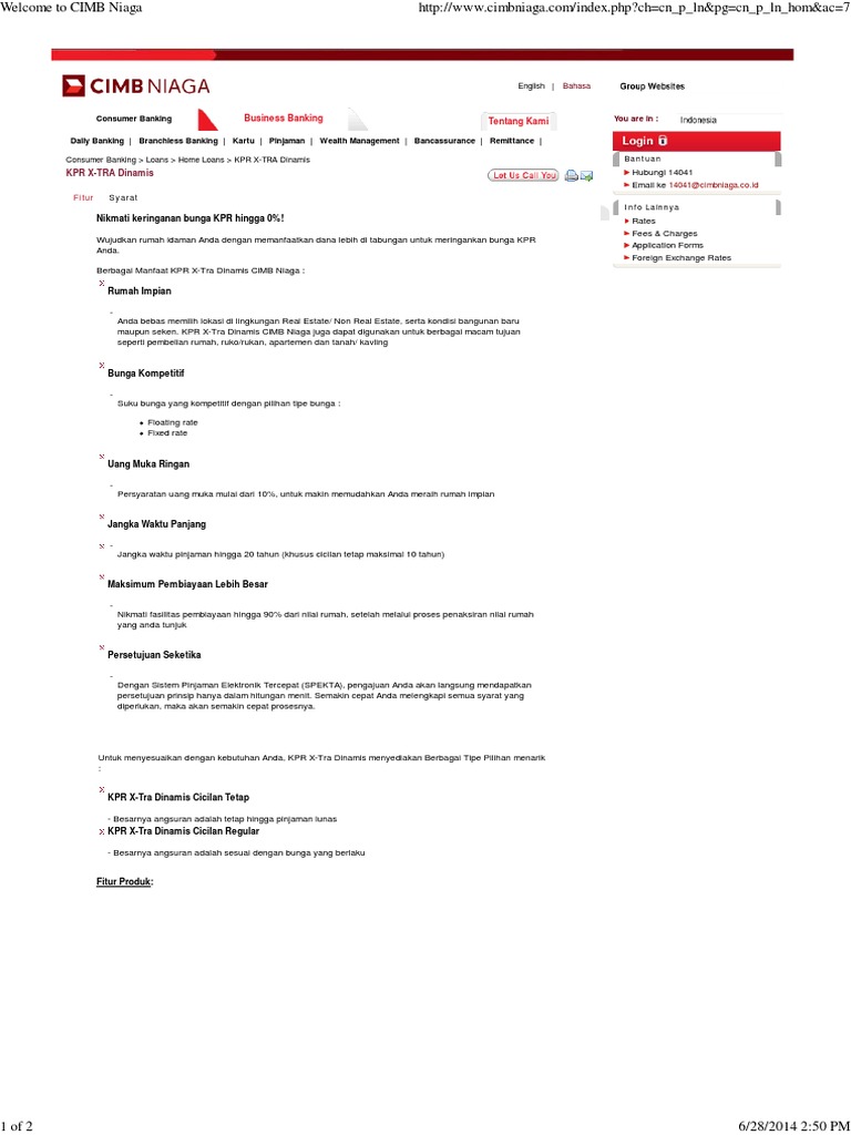Welcome To CIMB Niaga PDF