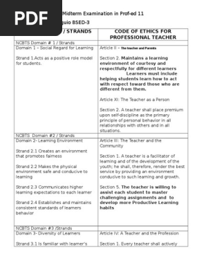 Ncbts Domain Teachers Educational Assessment