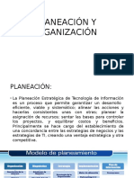 Planeación y Organización